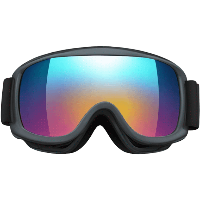 Snowboarding goggles tap emoji