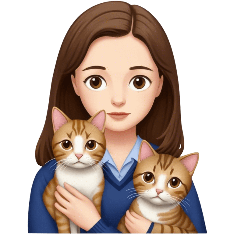 Rory Gilmore with a tabby cat emoji