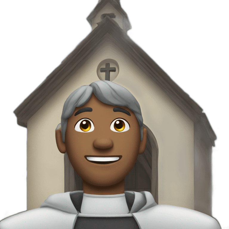 Tres close to church emoji