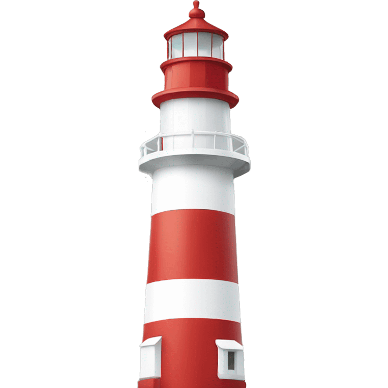 red and white lighthouse emoji