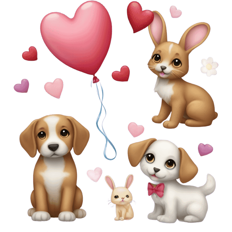 Valentine’s Day animals emoji