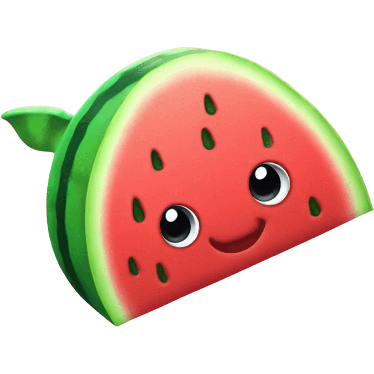 Watermelone whale Energy Drink can emoji