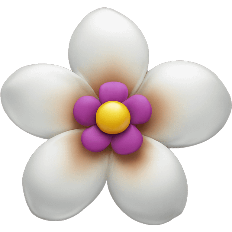 kamboja flower hairclip emoji