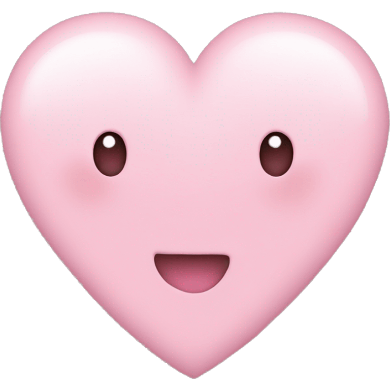 Soft pink heart emoji