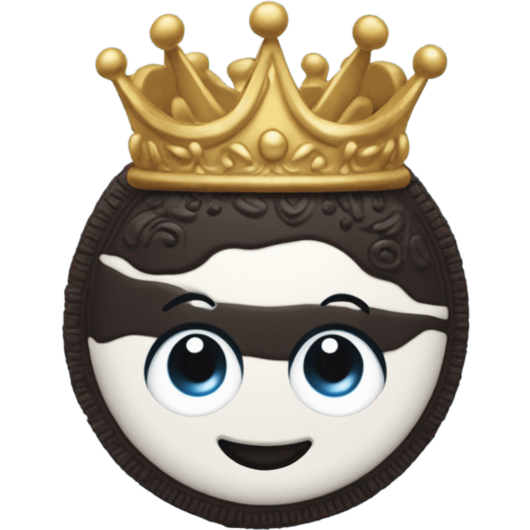 Oreo with a crown on emoji