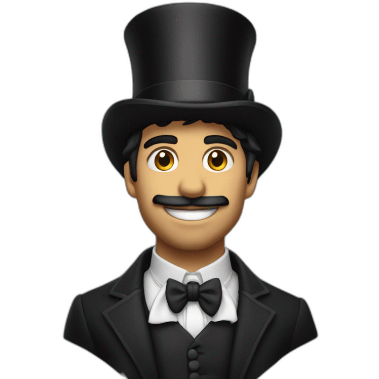 Lucas Paqueta with a top hat on emoji