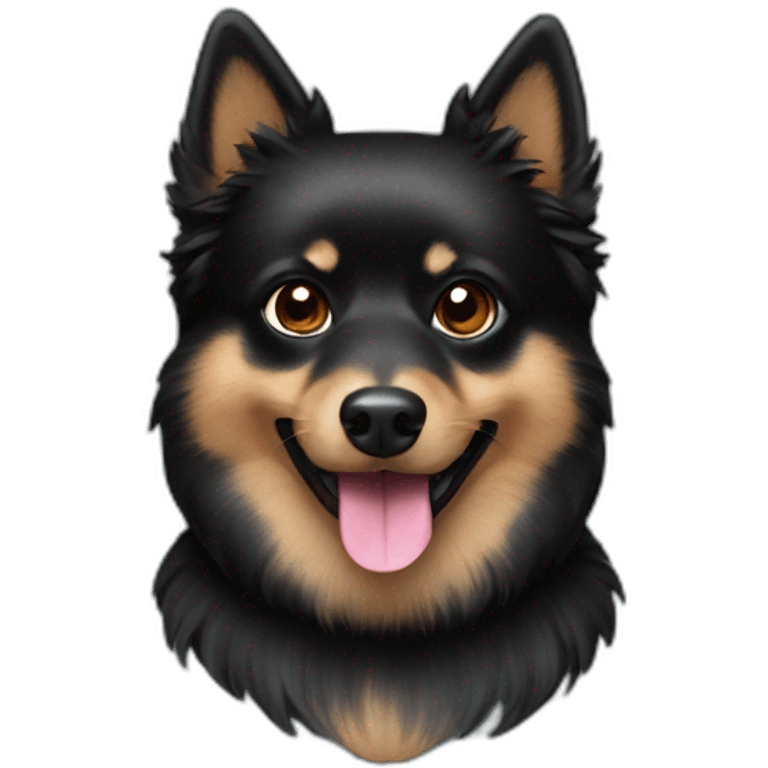 Black spitz emoji