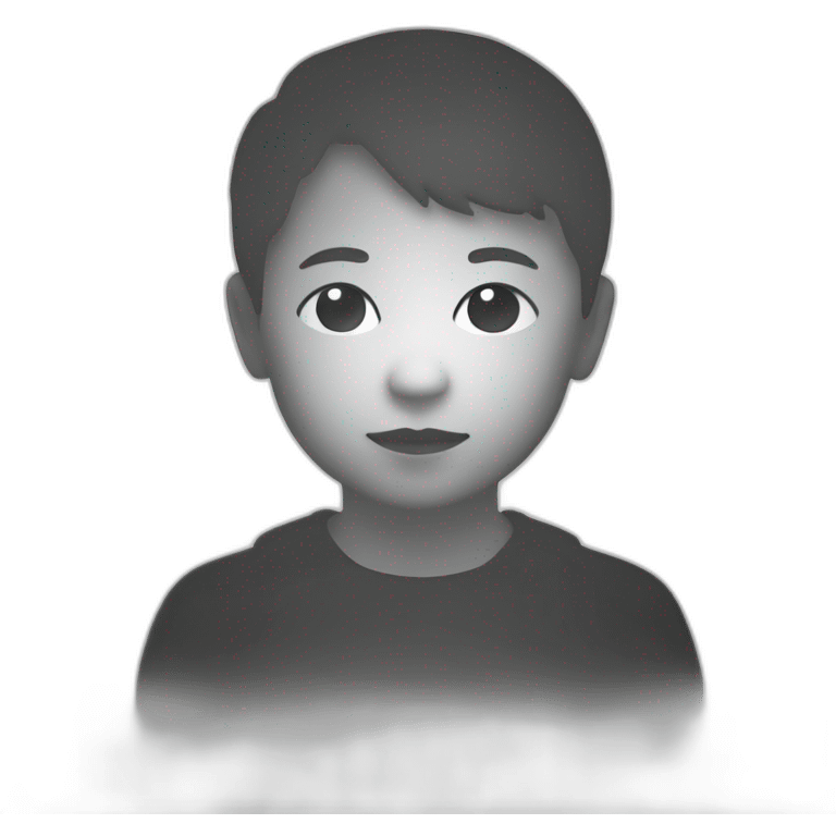 silhouette of a child, front view, no colour emoji