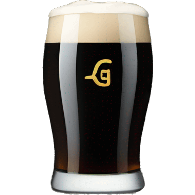 Guinness beer with digital computer code syntax in the background emoji