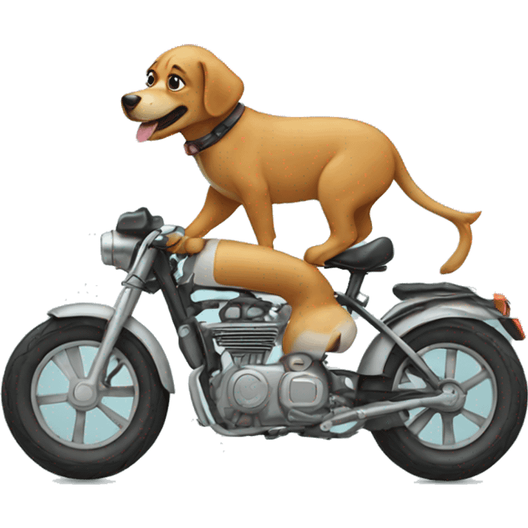 Dog on a bike emoji