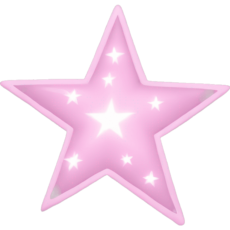 Three small light pink , 4-pointed sparks grouped together. The stars have a slightly elongated shape, giving them a twinkling effect. They vary in size, with the largest star in the center and two smaller stars on either side.  emoji