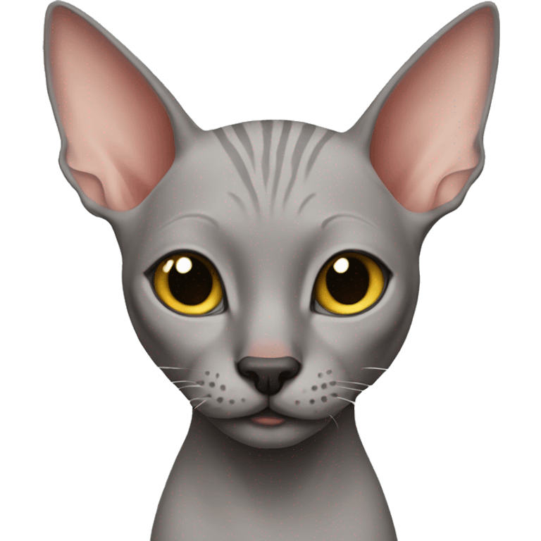 Christmas hairless cat emoji