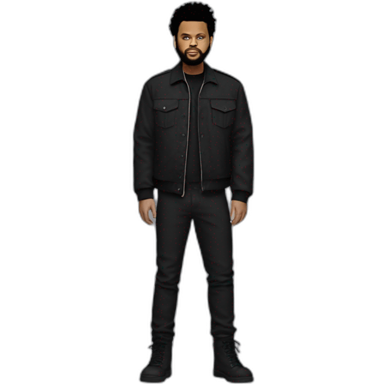 the weeknd, standing emoji