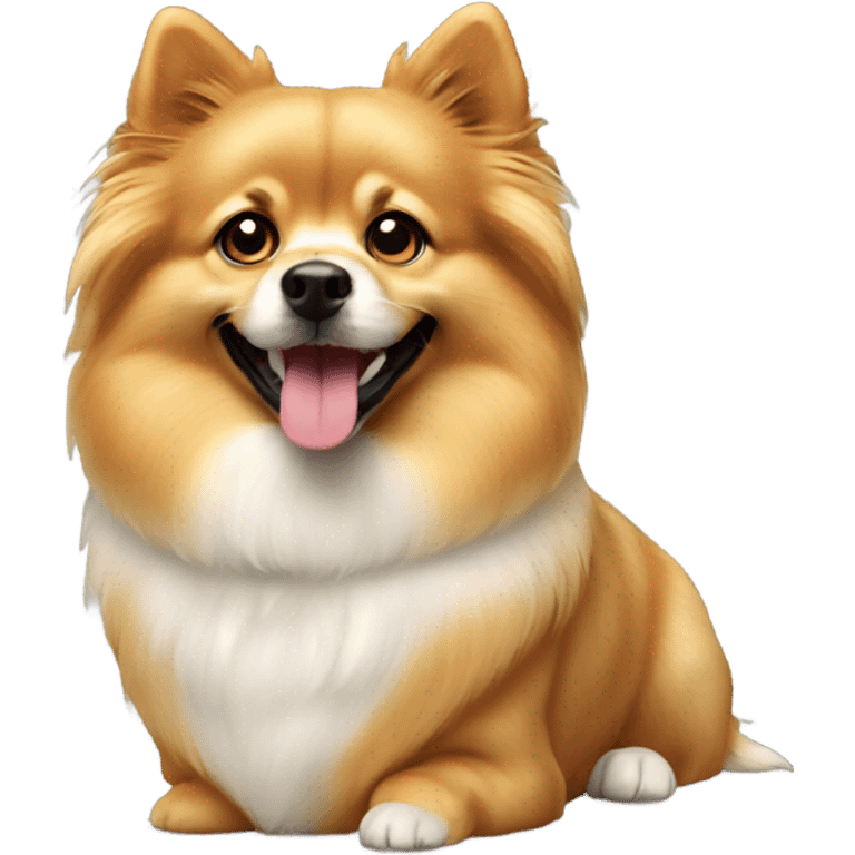 spitz dog golden emoji