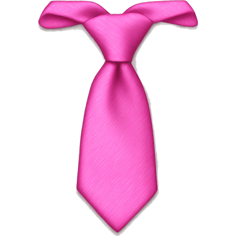 Pink tie emoji