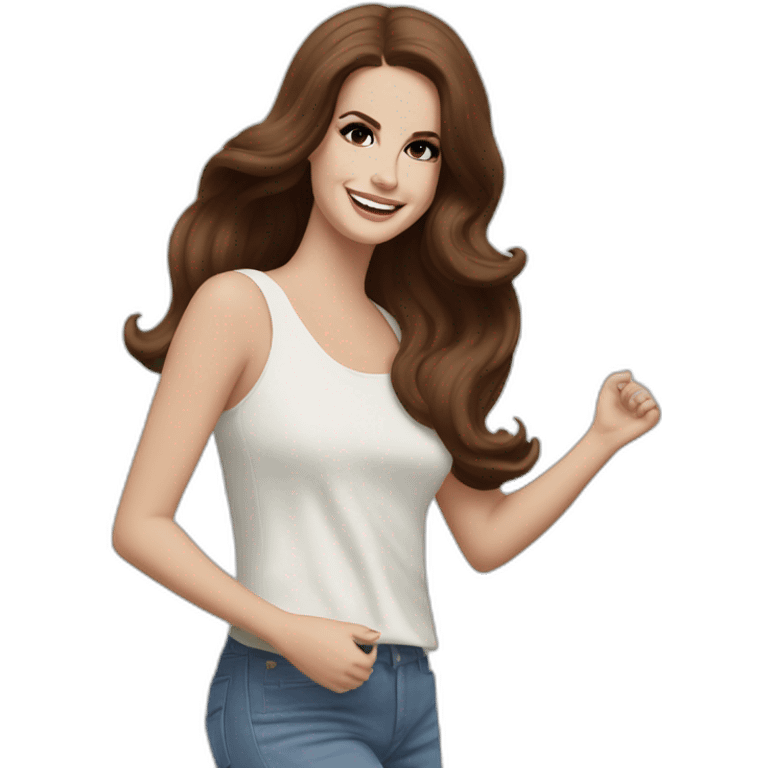 Lana del Rey happy dance emoji