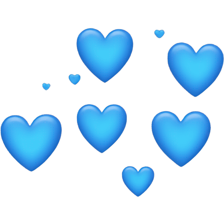 Blue hearts emoji