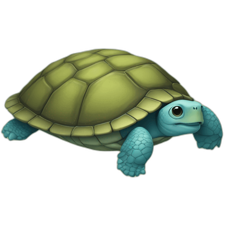 Tortue bisou emoji