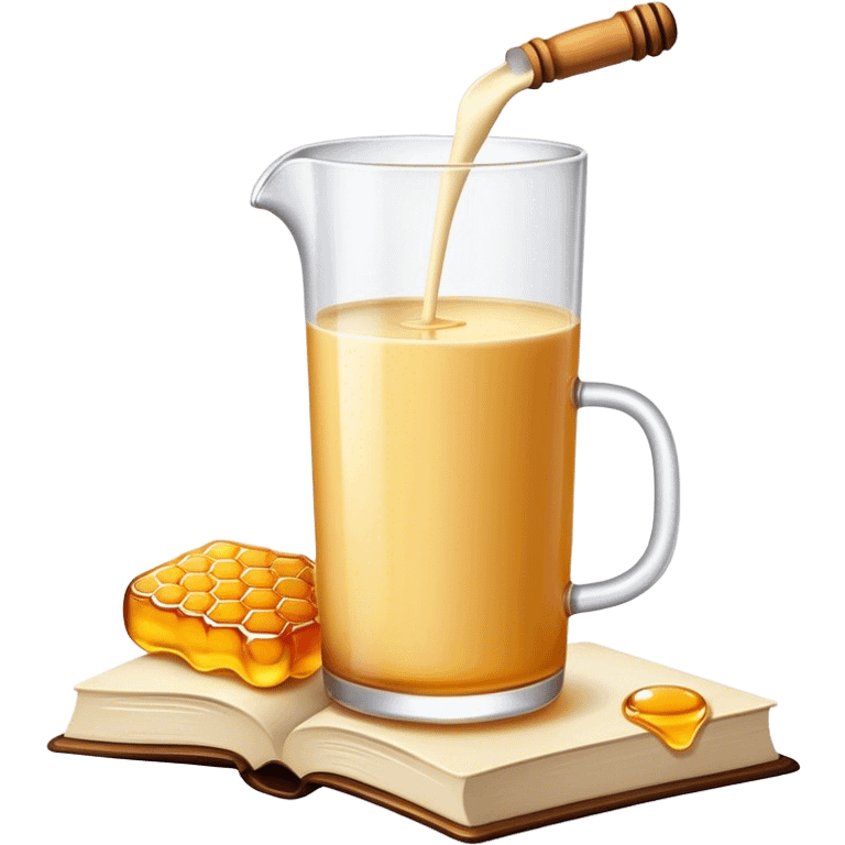 Book milk and honey   emoji