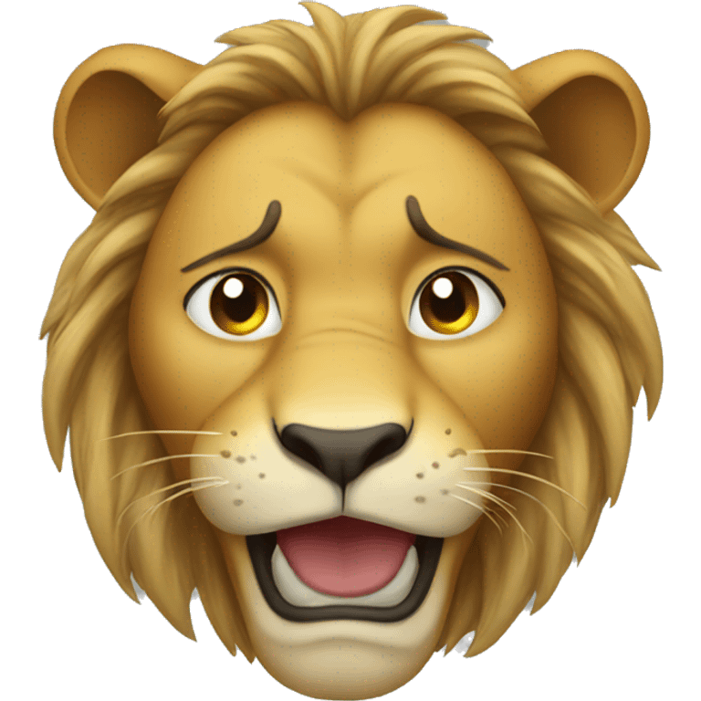 Lion crying emoji