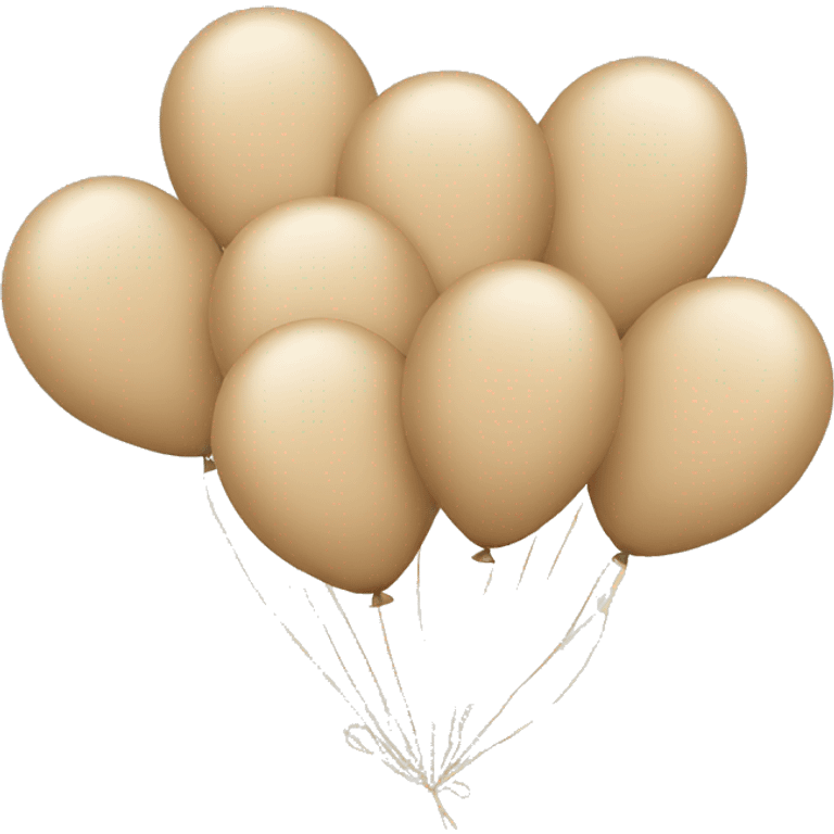 Beige balloons  emoji