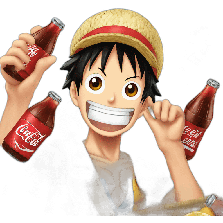 Luffy-one piece-coca cola -Ferrari  emoji