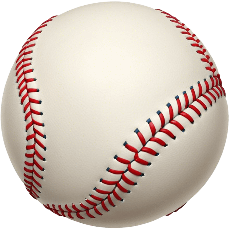 Cinematic Realistic image of a classic baseball, rendered with detailed stitching and textured leather, set against a nostalgic ballpark backdrop with soft, golden lighting that evokes Americana emoji