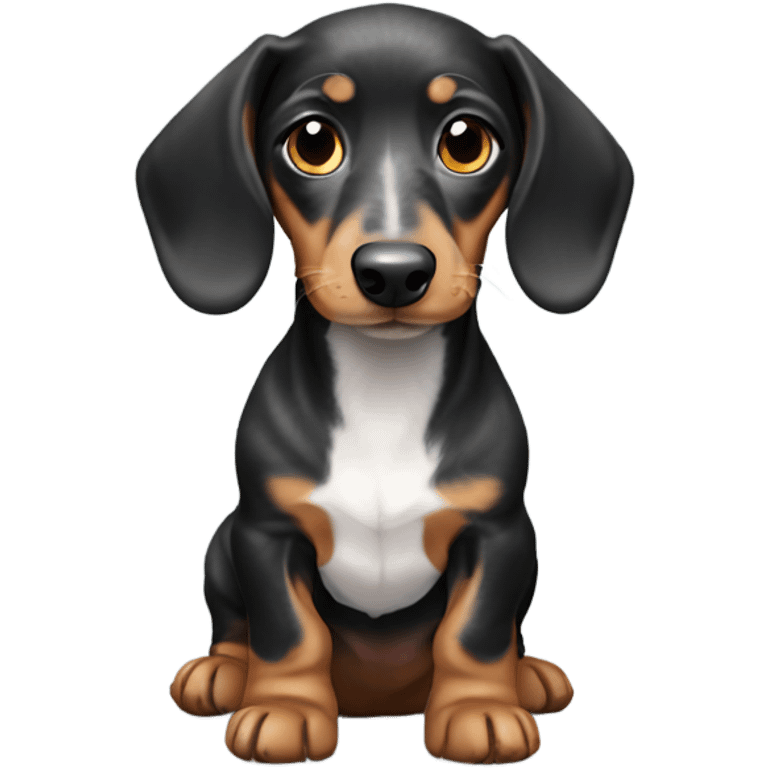 marble dachshund puppy emoji