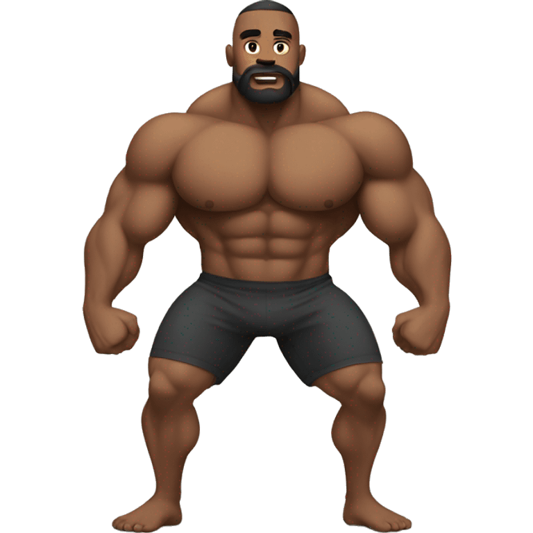 strong man go to do gym emoji