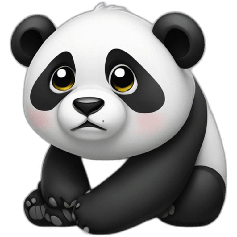 Panda sad emoji