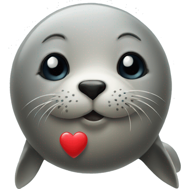 Seal with heart emoji