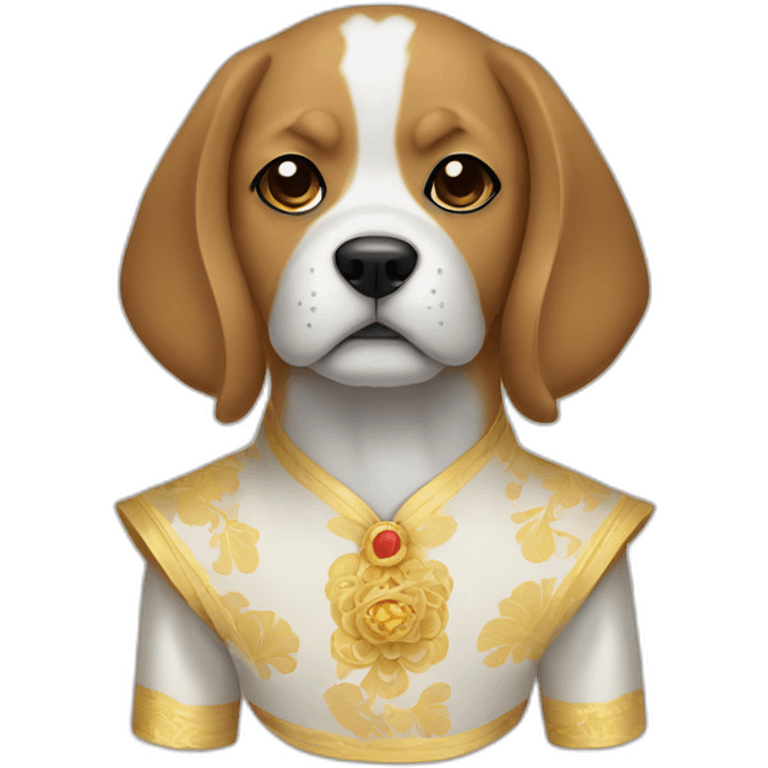 Dog in a barong  emoji