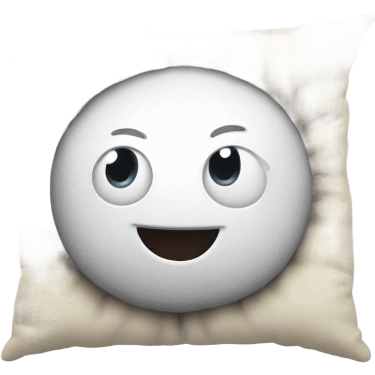 cartoon head buried in pillow emoji