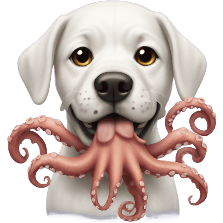 a dog with octopus tentacles  emoji