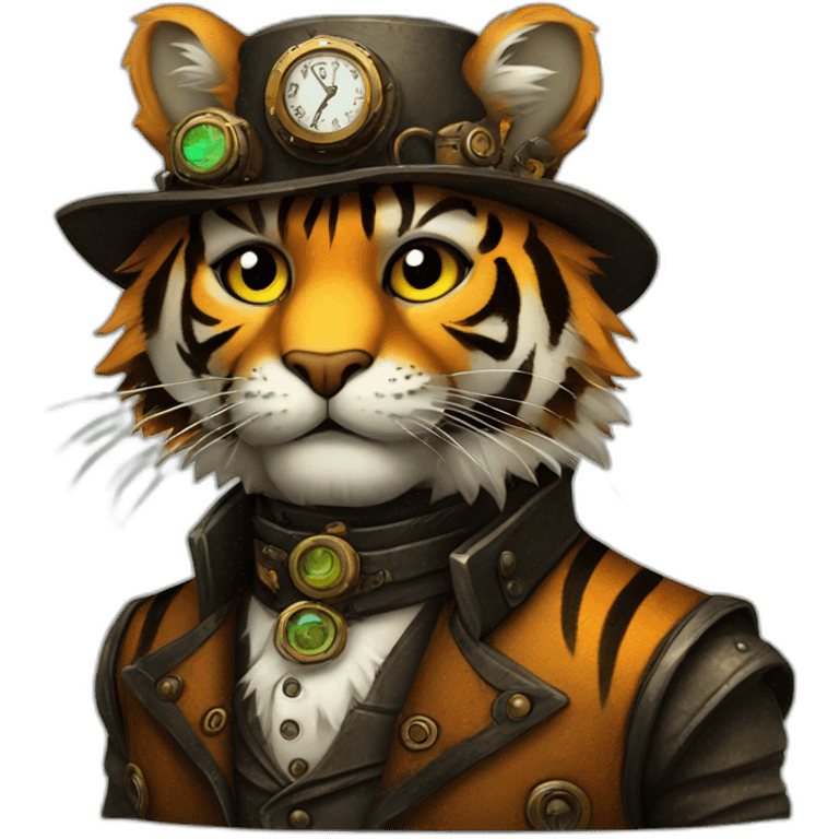 steampunk Tiger  emoji