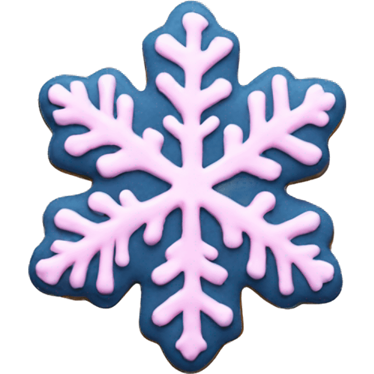 pink snowflake cookie  emoji