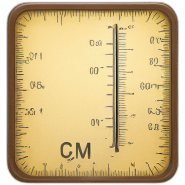 measurement scale in cm emoji