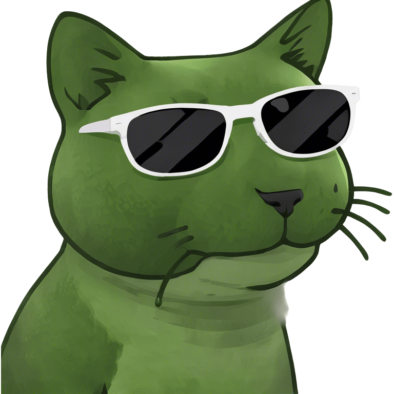 Cat with sunglasses emoji