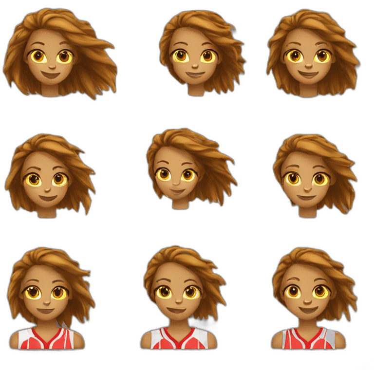 Joueuses de basket féminin emoji