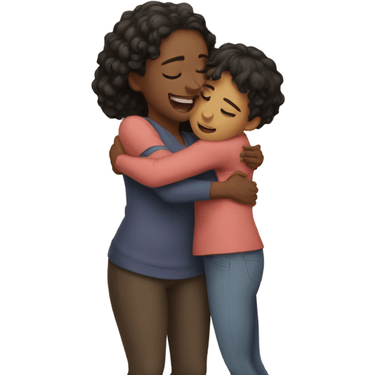 sister hug emoji