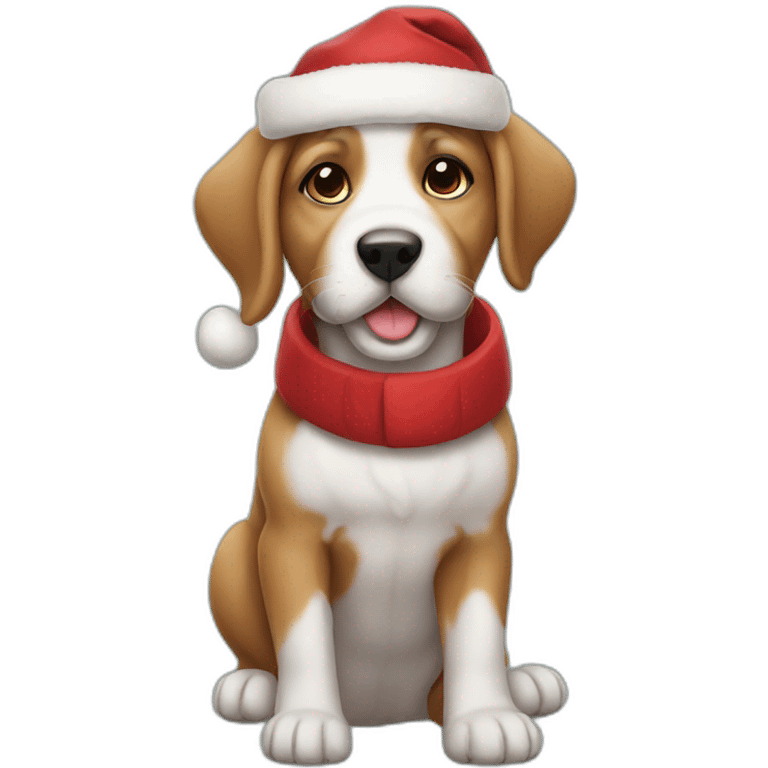 puppy santa emoji