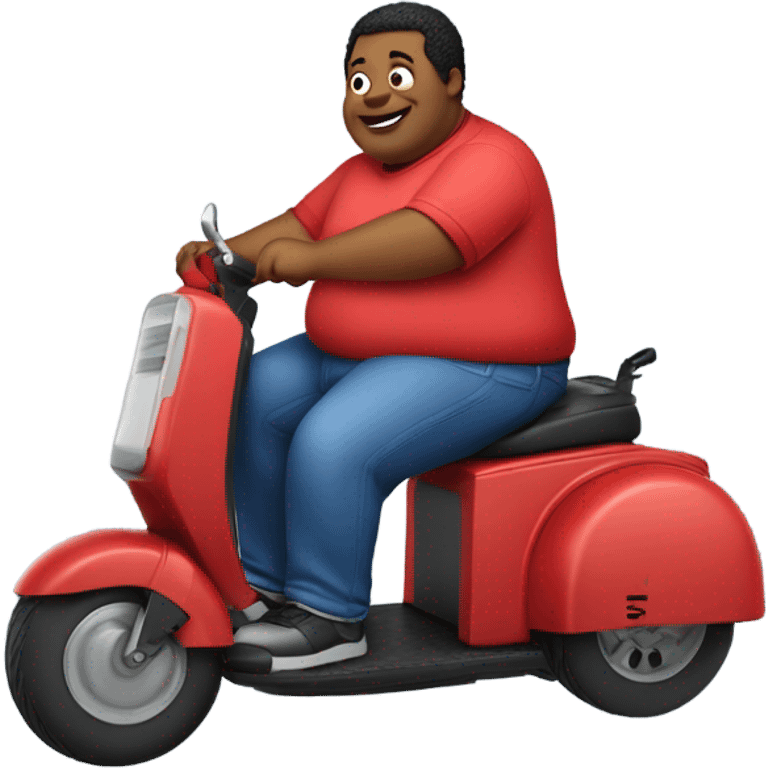 fat albert on a mobility scooter emoji