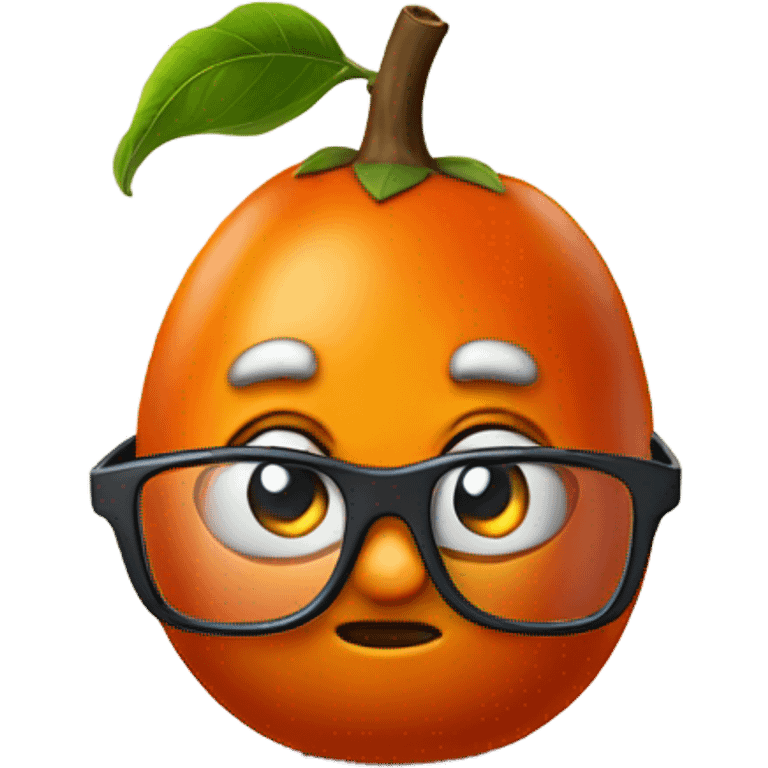 persimmon that studies physic emoji