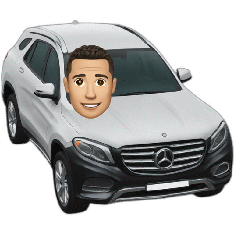 Ronaldo in a car emoji