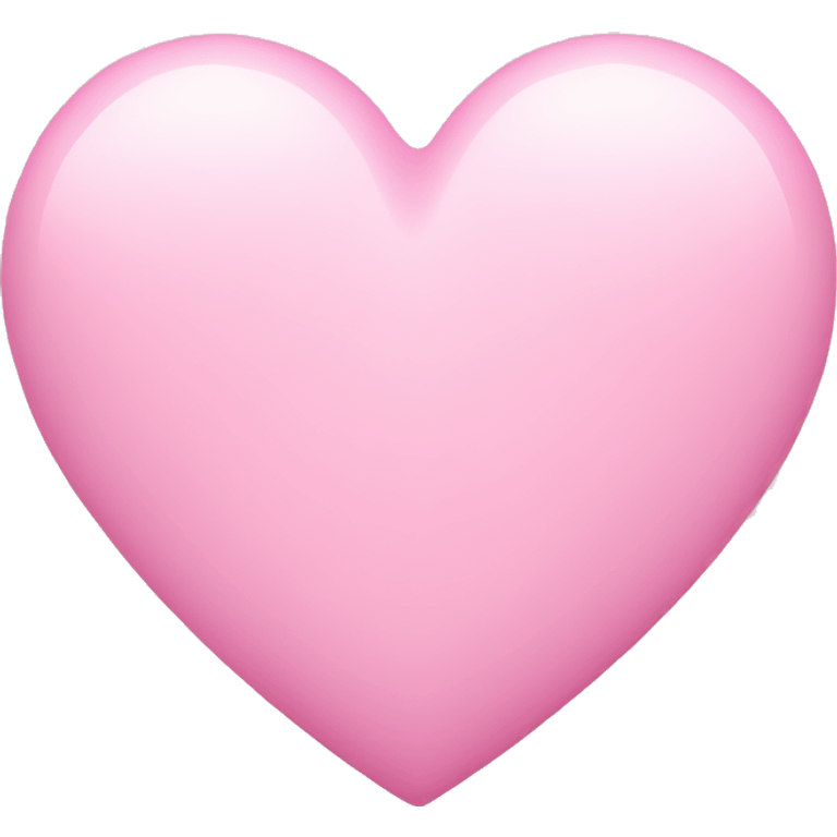 Pink pastel heart emoji