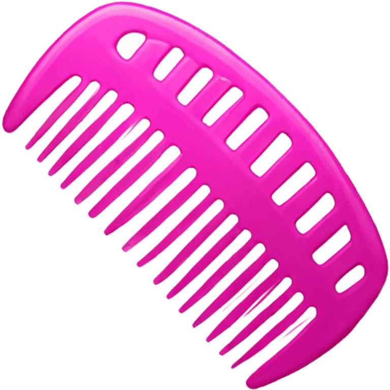 Pink comb emoji