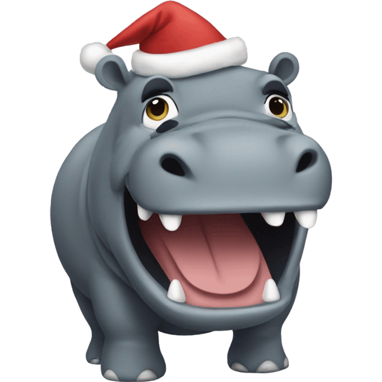 I want a hippopotamus for Christmas song emoji