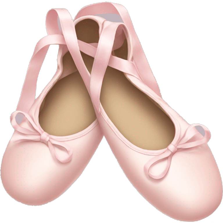 Pale pink ballet shoes emoji