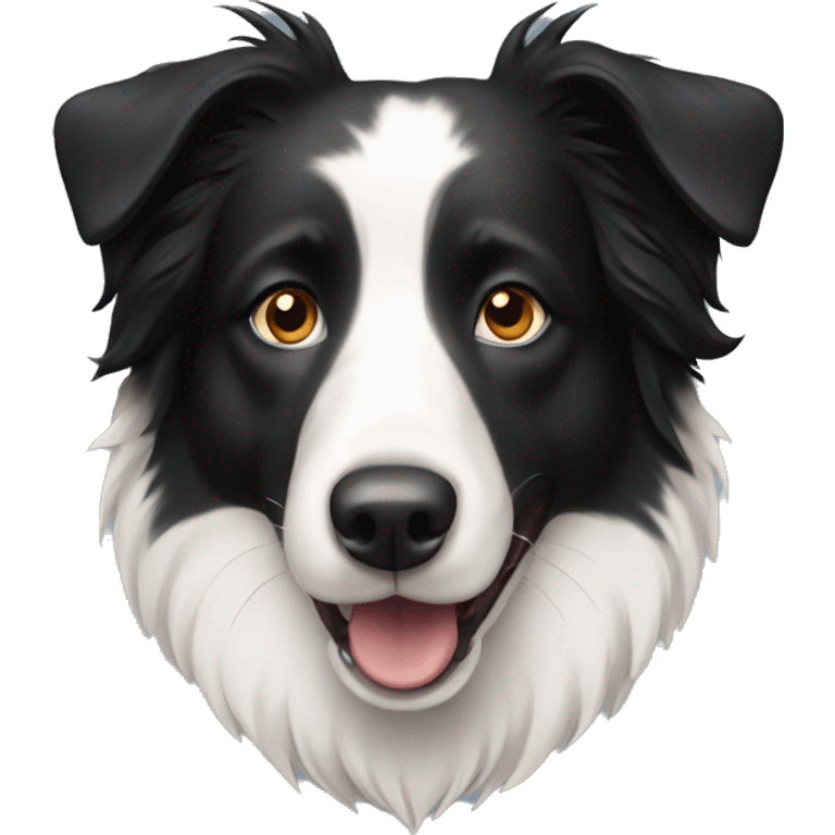 Dog border collie emoji