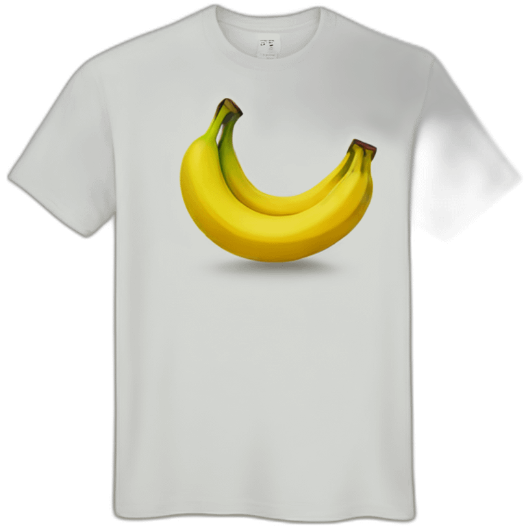 t-shirt with banana print emoji